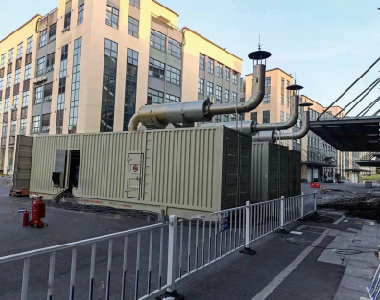 重慶電池制造企業(yè)（3臺1800KW10.5KV高壓發(fā)電機(jī)組）